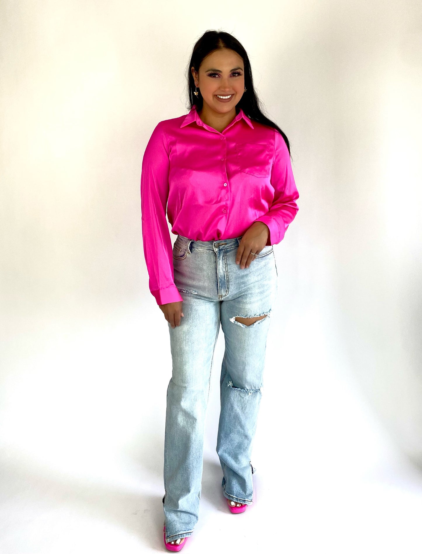 Suavemente Hot Pink Top