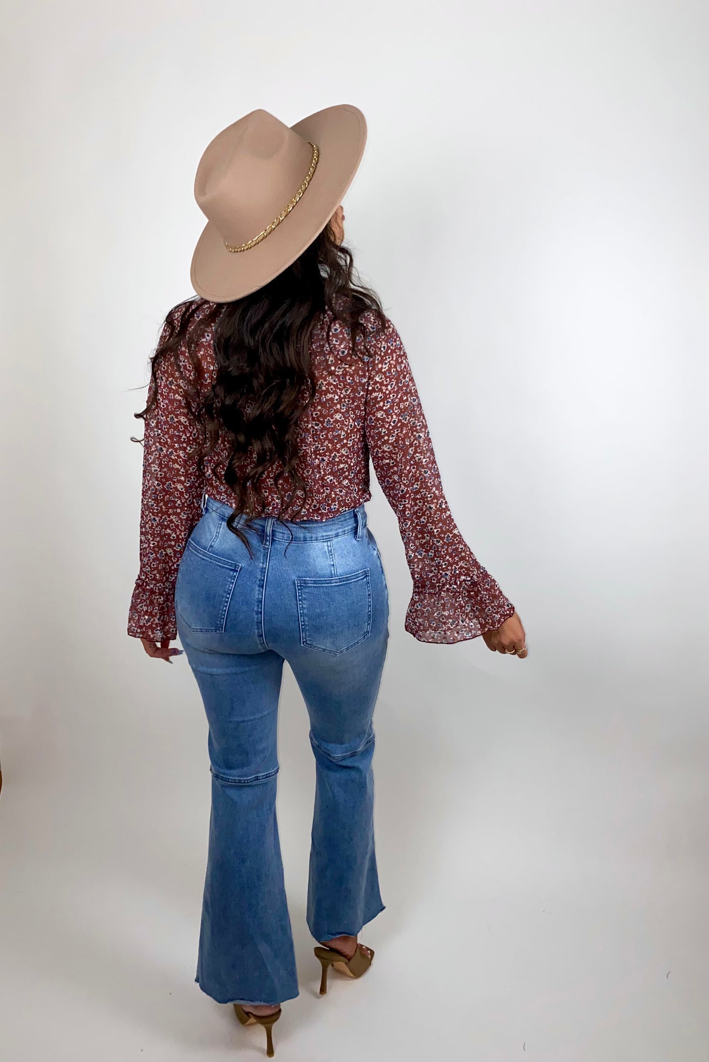 Falling For You Brown Bodysuit