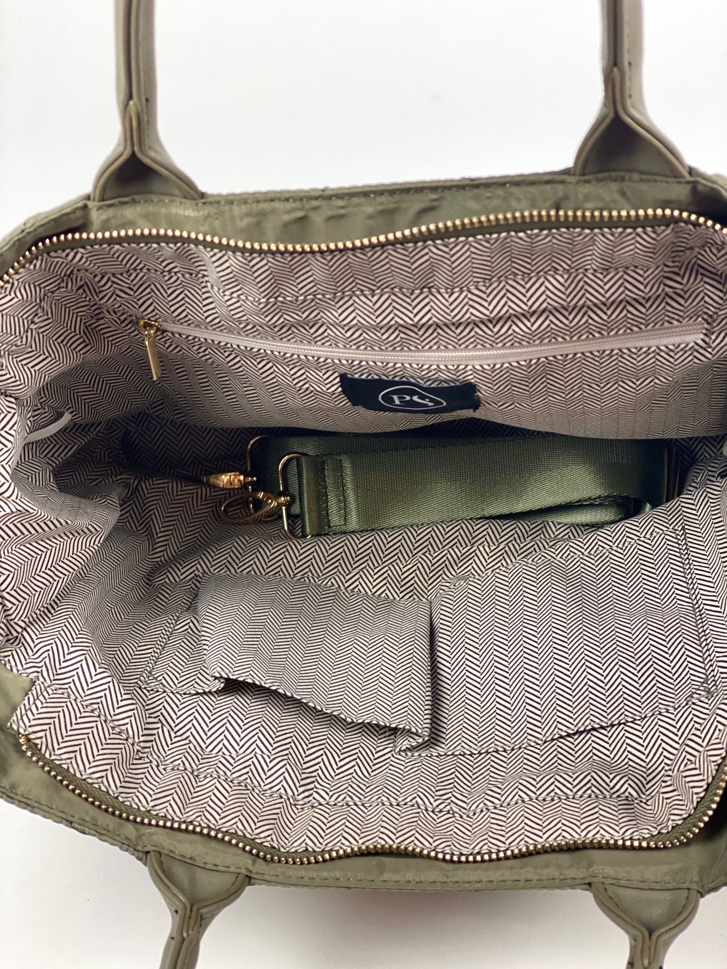 Puffer Tote-Olive