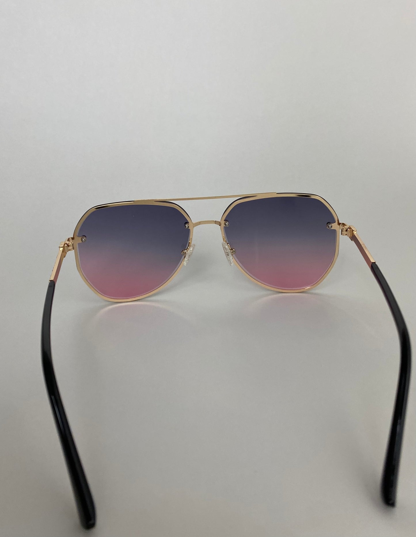Glamorous Sunglasses -Black to Pink